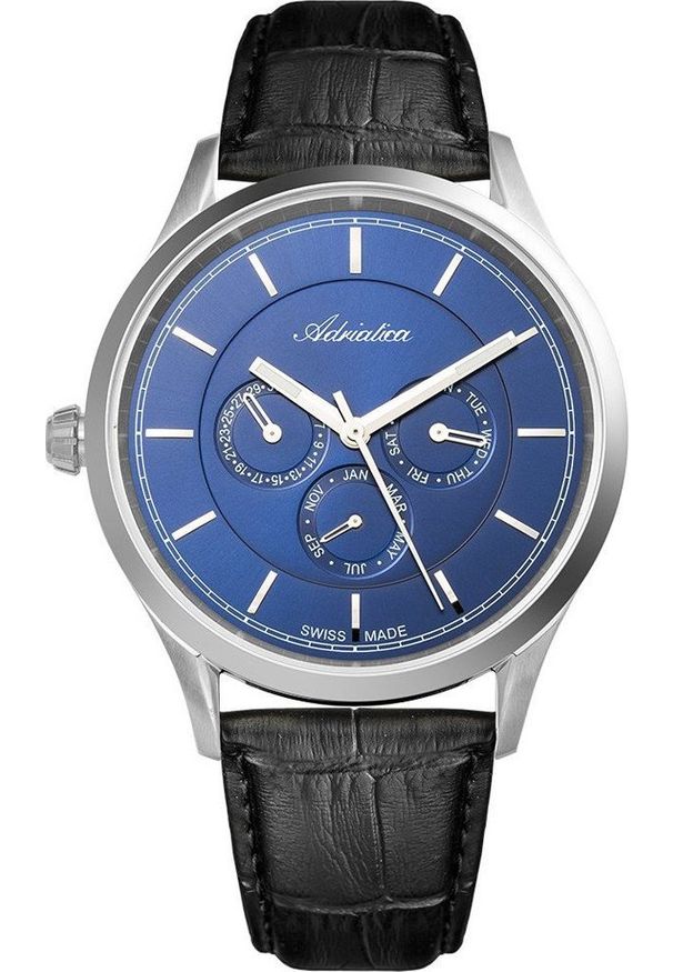 Zegarek Adriatica Zegarek Męski Adriatica na Pasku A8252.5215QF - Multifunction Swiss Made