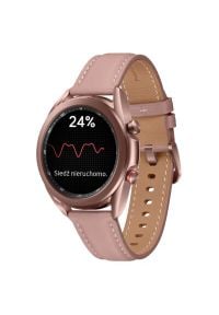 Smartwatch SAMSUNG Galaxy Watch 3 SM-R855F 41mm LTE Miedziany. Rodzaj zegarka: smartwatch. Kolor: brązowy. Materiał: skóra. Styl: elegancki #1