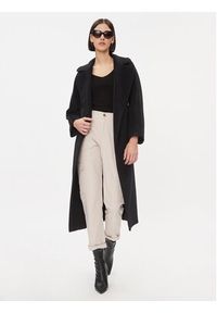 only - ONLY Sweter 15302350 Czarny Regular Fit. Kolor: czarny. Materiał: wiskoza #4