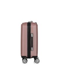 Ochnik - Komplet walizek na kółkach 19"/24"/28". Kolor: różowy. Materiał: guma, poliester, materiał, kauczuk #2
