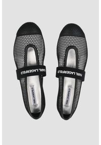 Karl Lagerfeld - KARL LAGERFELD Czarne damskie baleriny KARO, Rozmiar 38. Kolor: czarny #3