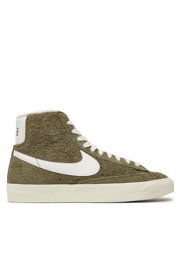Nike Sneakersy Blazer Mid '77 Vntg DV7006 201 Zielony. Kolor: zielony. Materiał: skóra, zamsz
