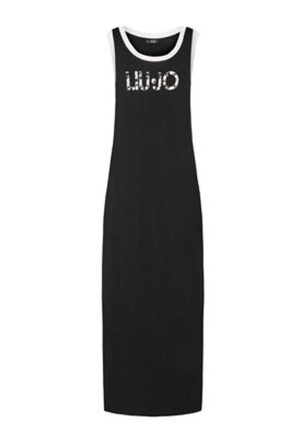 Liu Jo Beachwear Sukienka codzienna VA5134 JS360 Czarny Regular Fit. Okazja: na co dzień. Kolor: czarny. Materiał: wiskoza. Typ sukienki: proste. Styl: casual