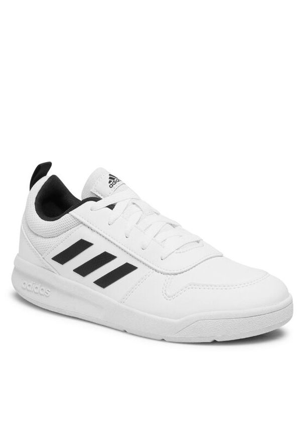 Adidas - adidas Buty Tensaur K S24033 Biały. Kolor: biały. Materiał: skóra