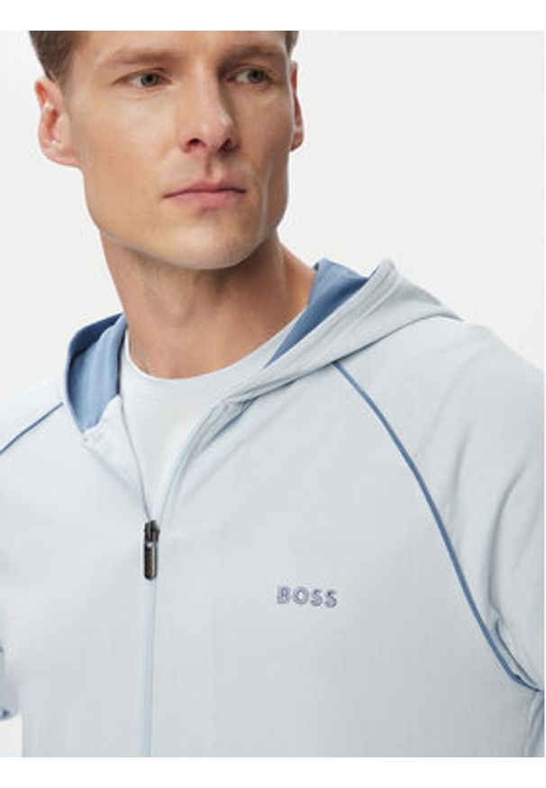 BOSS Bluza Mix&Match 50515313 Niebieski jasny Regular Fit. Kolor: niebieski. Materiał: bawełna