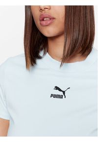 Puma T-Shirt Dare To 621435 Niebieski Slim Fit. Kolor: niebieski. Materiał: bawełna