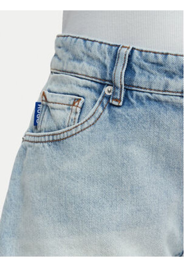 Hugo - HUGO Szorty jeansowe Galimon 50557083 Niebieski jasny Regular Fit. Kolor: niebieski. Materiał: bawełna