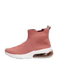 Różowe sportowe buty damskie Xti 49958 Nude. Kolor: różowy. Materiał: tkanina. Obcas: na obcasie. Wysokość obcasa: średni #1