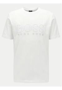 BOSS - Boss T-Shirt 50436295 Biały Regular Fit. Kolor: biały. Materiał: bawełna #4