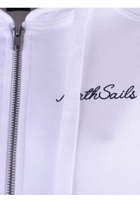 North Sails Bluza | 90 2269 000 | Hooded Full Zip W/Graphic | Kobieta | Biały. Okazja: na co dzień. Typ kołnierza: kaptur. Kolor: biały. Materiał: bawełna. Wzór: nadruk. Styl: casual #4