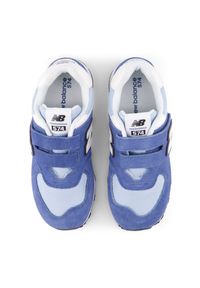 Buty dziecięce New Balance P5742I6 – granatowe. Zapięcie: rzepy. Kolor: niebieski. Materiał: guma, zamsz, syntetyk, materiał. Szerokość cholewki: normalna. Model: New Balance 574. Sport: turystyka piesza #3