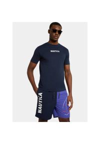 T-shirt męski Nautica Andrei. Kolor: niebieski