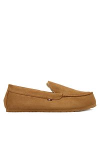 TOMMY HILFIGER - Tommy Hilfiger Kapcie M Driver House FM0FM05617 Brązowy. Kolor: brązowy. Materiał: materiał