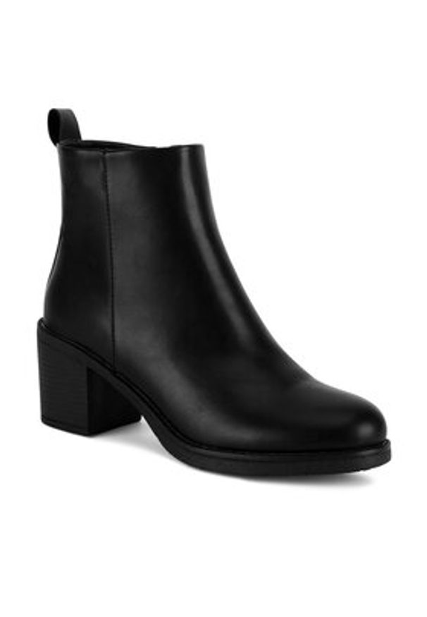 Clara Barson Botki WS5021-05 Czarny. Kolor: czarny. Materiał: skóra