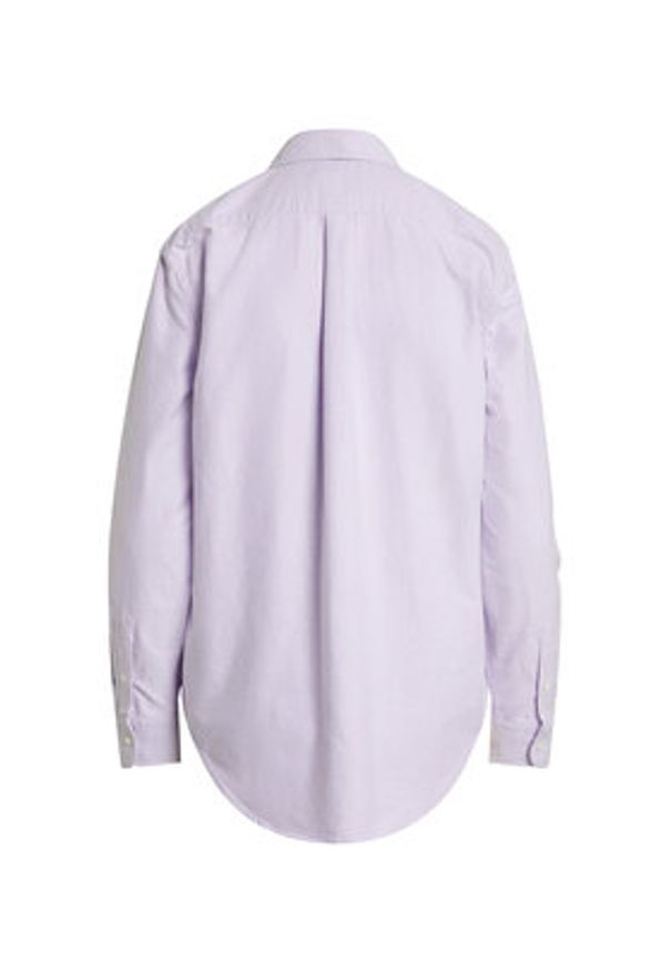 Polo Ralph Lauren Koszula 211970736506 Fioletowy Relaxed Fit. Typ kołnierza: polo. Kolor: fioletowy. Materiał: bawełna