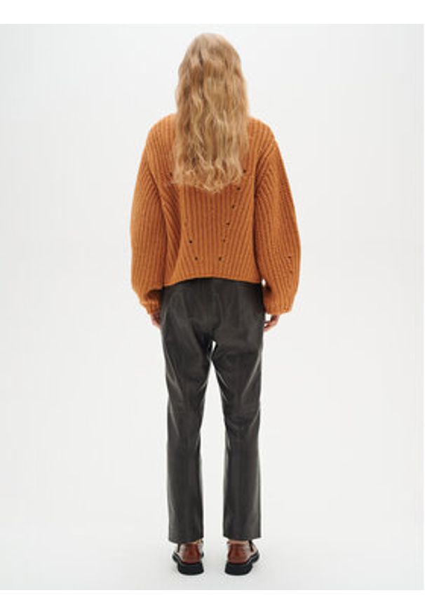 InWear Spodnie skórzane Wrylieiw 30108741 Czarny Regular Fit. Kolor: czarny. Materiał: skóra