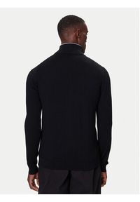 Karl Lagerfeld - KARL LAGERFELD Kardigan 655004 554399 Czarny Slim Fit. Typ kołnierza: dekolt w karo. Kolor: czarny. Materiał: wełna #4
