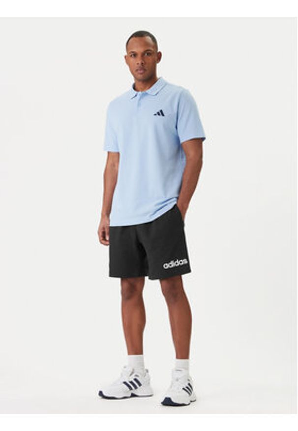 Adidas - adidas Szorty sportowe Essentials Linear JE9012 Czarny Regular Fit. Kolor: czarny. Materiał: bawełna. Styl: sportowy