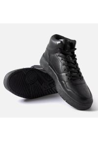 Czarne wysokie sneakersy Kappa 243304 Broome. Nosek buta: okrągły. Kolor: czarny. Materiał: guma