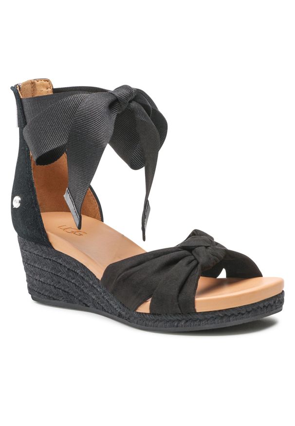 Espadryle Ugg W Yarrow 1124991 Blks. Kolor: czarny. Materiał: skóra