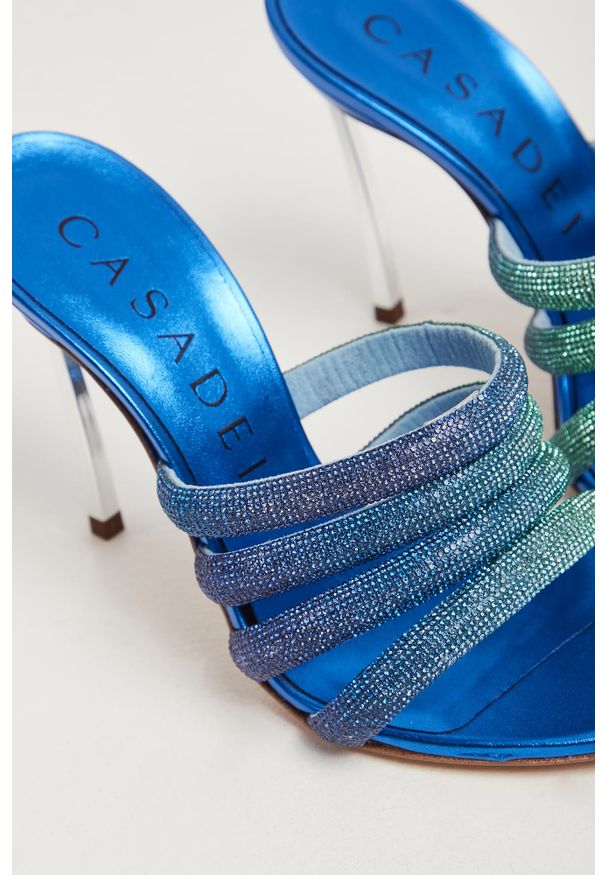 Casadei - Klapki damskie na szpilce CASADEI. Obcas: na szpilce