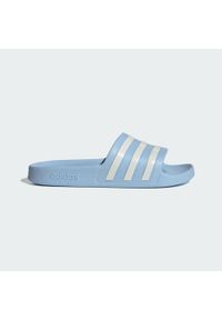 Adidas - Klapki adilette Aqua. Okazja: na plażę. Kolor: biały, niebieski, wielokolorowy. Styl: elegancki