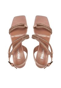 Pollini Sandały SA16039C1ITA0609 Różowy. Kolor: różowy. Materiał: zamsz, skóra #6