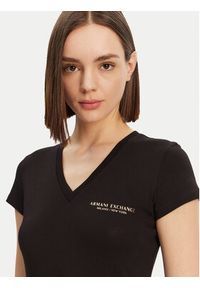 Armani Exchange T-Shirt 8NYT81 YJG3Z 52AK Czarny Regular Fit. Kolor: czarny. Materiał: bawełna #5