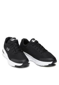 skechers - Skechers Sneakersy Arch Fit 232040/BKW Czarny. Kolor: czarny. Materiał: materiał #4