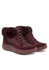 skechers - Skechers Trzewiki 144841/BURG Bordowy. Kolor: czerwony. Materiał: materiał #5