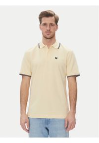 Wrangler Polo 112362826 Żółty Regular Fit. Typ kołnierza: polo. Kolor: żółty. Materiał: bawełna