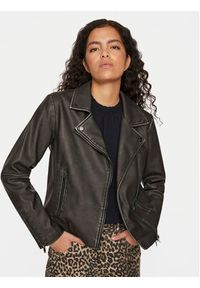 Vila Kurtka z imitacji skóry Cara 14098830 Czarny Regular Fit. Kolor: czarny. Materiał: skóra #4