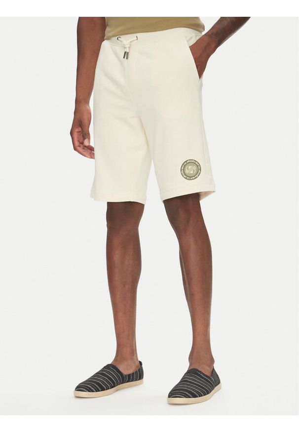 Quiksilver Szorty sportowe Circle Back EQYFB03395 Écru. Materiał: bawełna. Styl: sportowy