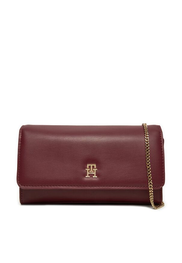 TOMMY HILFIGER - Tommy Hilfiger Torebka AW0AW16891 Bordowy. Kolor: czerwony. Materiał: skórzane