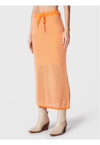 Seafolly Spódnica midi Sunray 54910-KN Pomarańczowy Regular Fit. Kolor: pomarańczowy. Materiał: bawełna #1