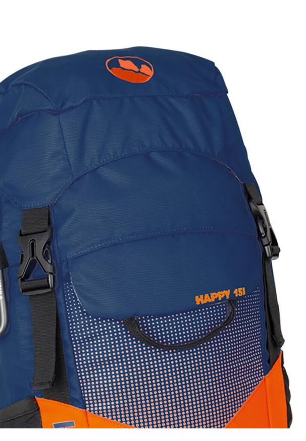 KOHLA - Plecak dla dziecka Kohla Happy 15L - navy peony/red orange. Kolor: niebieski