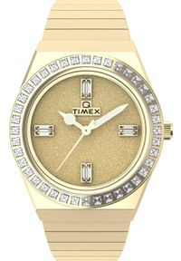 Zegarek Timex Zegarek damski Timex TW2W10500 CYRKONIE złoty. Kolor: złoty #1