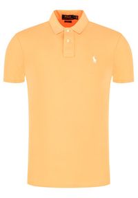 Polo Ralph Lauren Polo Core Replen 710795080 Pomarańczowy Slim Fit. Typ kołnierza: polo. Kolor: pomarańczowy. Materiał: bawełna #3