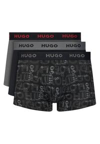 Hugo - HUGO Komplet bokserek Triplet Design 50532550 Czarny. Kolor: czarny. Materiał: bawełna #10