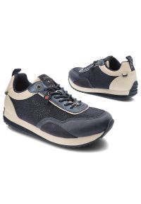 Granatowe Sneakersy Anekke Stylowe Obuwie Damskie. Okazja: na co dzień. Kolor: niebieski. Materiał: jeans, tkanina, zamsz #5