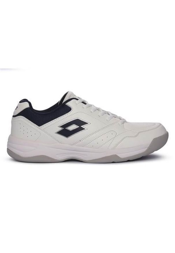 LOTTO - Buty do chodzenia męskie Lotto 10u Court Logo Amf. Zapięcie: sznurówki. Kolor: biały. Materiał: guma, syntetyk, materiał. Szerokość cholewki: normalna. Sport: turystyka piesza