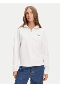 Guess Jeans Bluza W5YQ09 K68I4 Biały Regular Fit. Kolor: biały. Materiał: bawełna