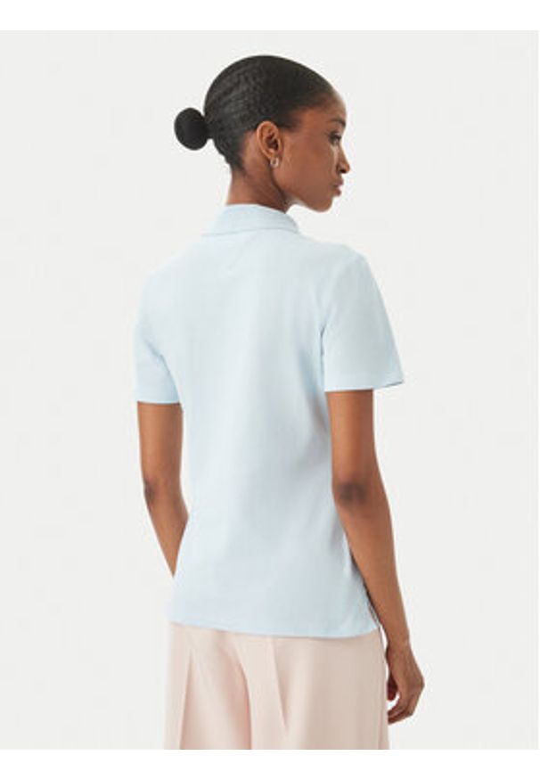 TOMMY HILFIGER - Tommy Hilfiger Polo WW0WW43225 Niebieski jasny Regular Fit. Typ kołnierza: polo. Kolor: niebieski. Materiał: bawełna