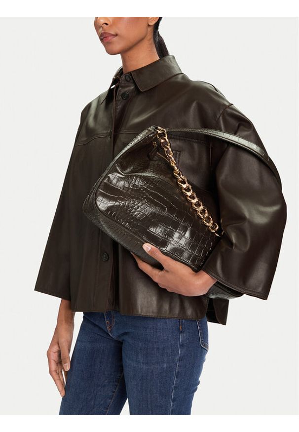 TwinSet - TWINSET Torebka 252TD8252 Czarny. Kolor: czarny. Materiał: skórzane