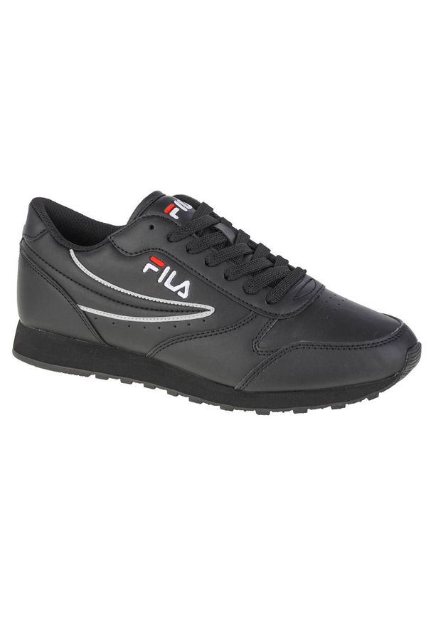 Buty sportowe Sneakersy damskie, Fila Orbit Low Wmn. Kolor: czarny. Materiał: syntetyk, materiał. Sport: turystyka piesza