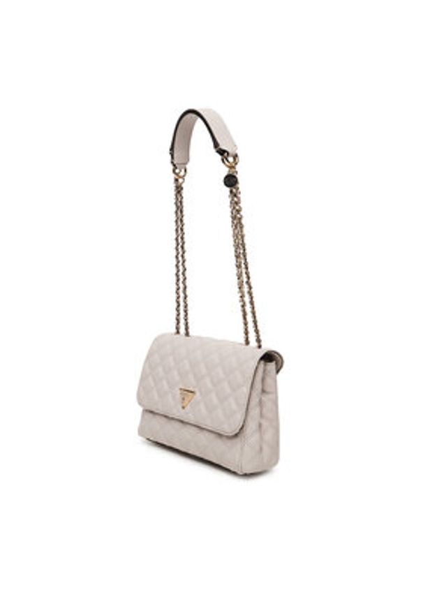 Guess Torebka Giully II HWQG96 73200 Szary. Kolor: szary. Materiał: skórzane