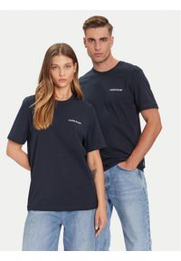 Guess Jeans T-Shirt M5BI78 K8FQ4 Granatowy Regular Fit. Kolor: niebieski. Materiał: bawełna