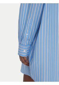 Tommy Jeans Sukienka koszulowa DW0DW21122 Niebieski Relaxed Fit. Kolor: niebieski. Materiał: bawełna. Typ sukienki: koszulowe #2