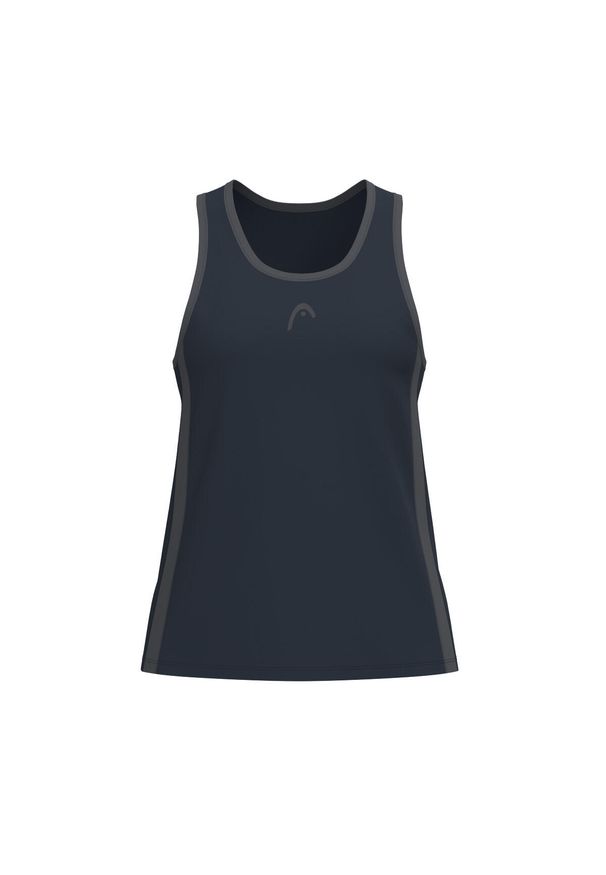 Dziewczęcy tank top Head Club 25. Kolor: niebieski. Długość rękawa: bez rękawów. Sport: tenis
