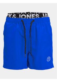 Jack&Jones Junior Szorty kąpielowe Fiji 12228535 Niebieski Regular Fit. Kolor: niebieski. Materiał: syntetyk